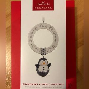Hallmark Keepsake Grandbaby’s First Christmas Ornament Penguin 2022, New